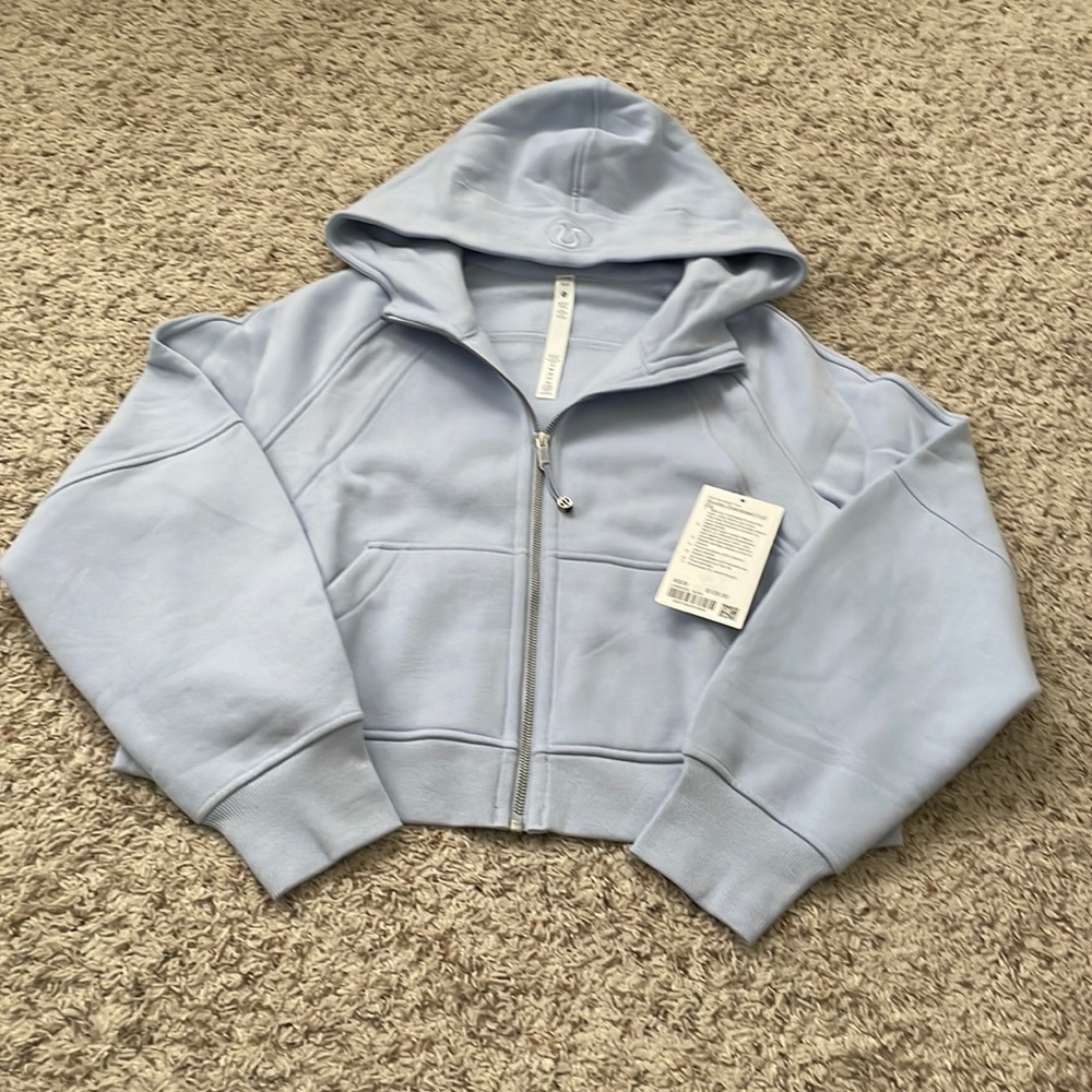 lululemon athletica Light Blue Zip-Up Hoodie